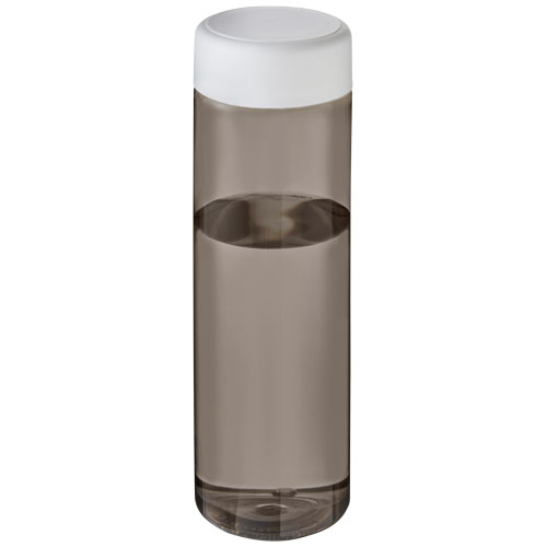 Bouteille d'eau publicitaire 850 ml Ocean Plastic H2O Active® Charbon et Blanc